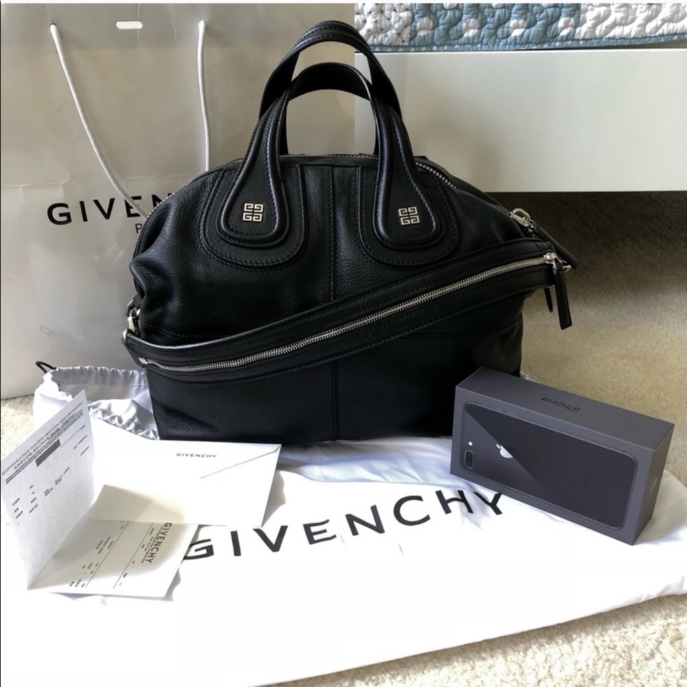 Givenchy Nightingale Medium Goatskin Black